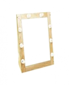 Makeup Mirror Black Frame – Rental for events