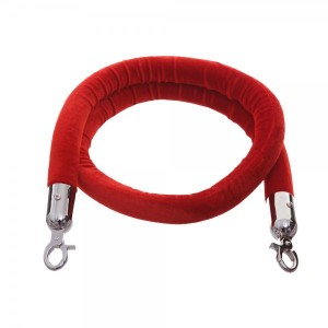 Red Velvet Barrier Rope - Stylish Event Crowd Control