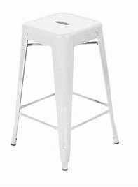 White Tolix Bar Stool Hire - Versatile Event Seating